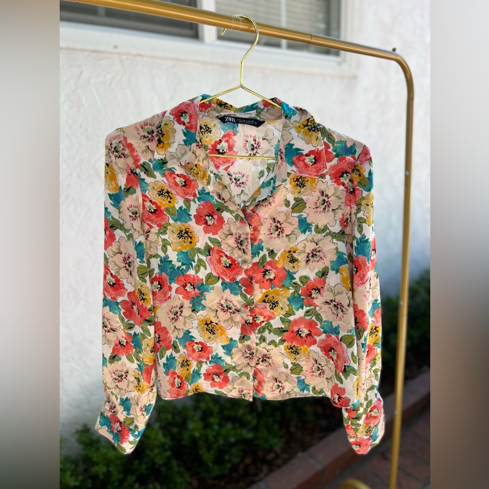 Zara Floral Blouse